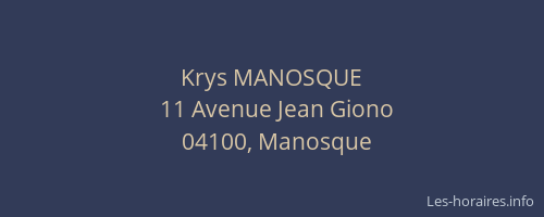 Krys MANOSQUE