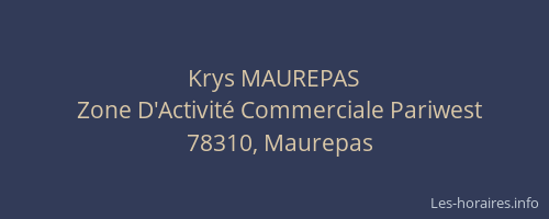 Krys MAUREPAS