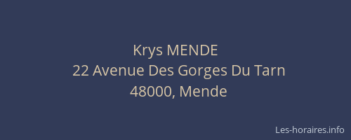 Krys MENDE