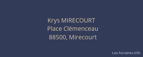 Krys MIRECOURT