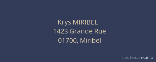 Krys MIRIBEL