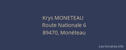 Krys MONETEAU
