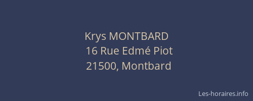 Krys MONTBARD