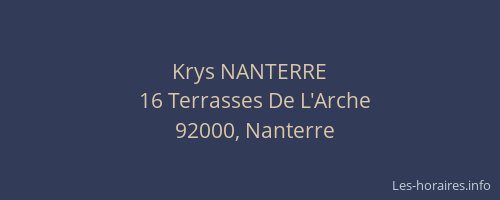 Krys NANTERRE