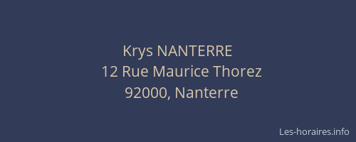 Krys NANTERRE