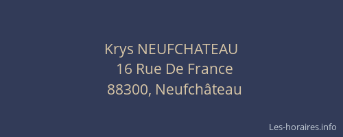 Krys NEUFCHATEAU