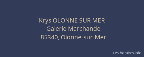 Krys OLONNE SUR MER