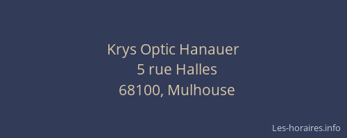 Krys Optic Hanauer