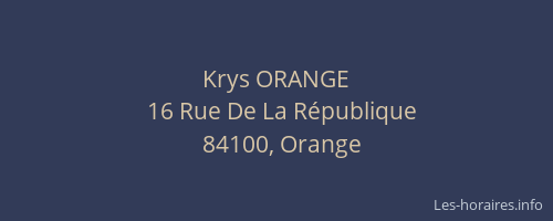 Krys ORANGE