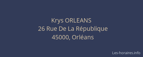 Krys ORLEANS