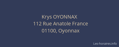Krys OYONNAX