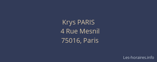Krys PARIS