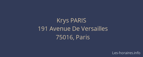 Krys PARIS