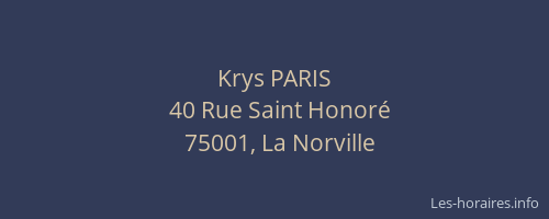 Krys PARIS