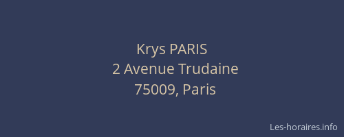 Krys PARIS