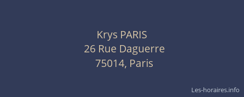 Krys PARIS