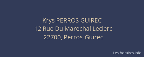 Krys PERROS GUIREC