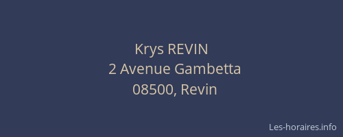Krys REVIN