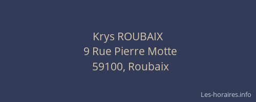 Krys ROUBAIX