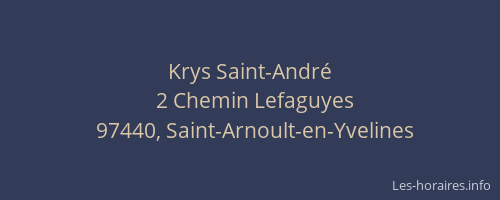 Krys Saint-Andr&eacute;