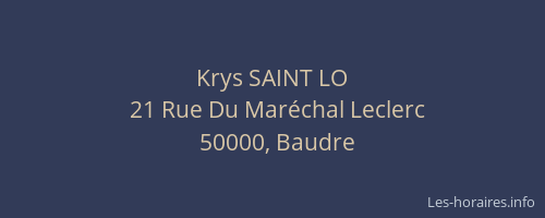 Krys SAINT LO
