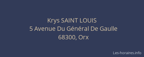 Krys SAINT LOUIS
