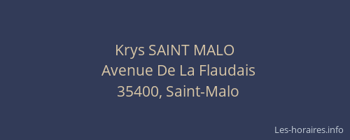 Krys SAINT MALO