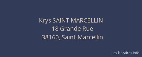 Krys SAINT MARCELLIN