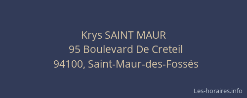 Krys SAINT MAUR