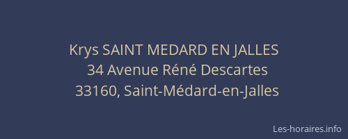 Krys SAINT MEDARD EN JALLES
