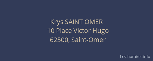 Krys SAINT OMER