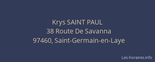 Krys SAINT PAUL