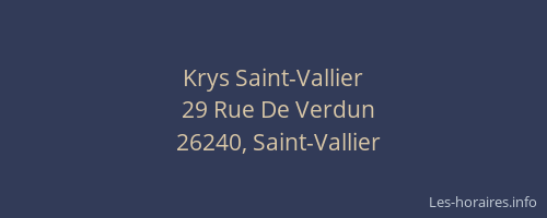 Krys Saint-Vallier