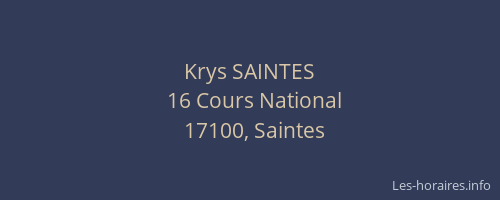 Krys SAINTES