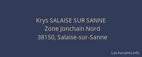 Krys SALAISE SUR SANNE