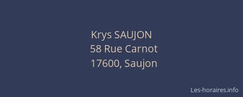 Krys SAUJON