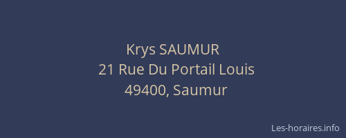 Krys SAUMUR
