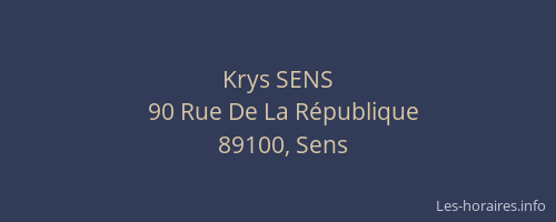 Krys SENS