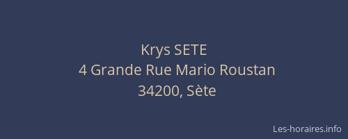 Krys SETE