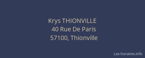 Krys THIONVILLE