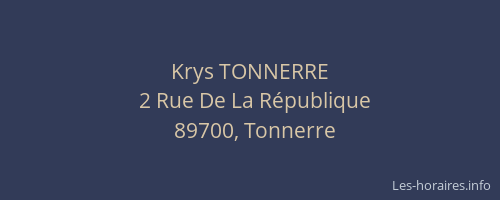 Krys TONNERRE