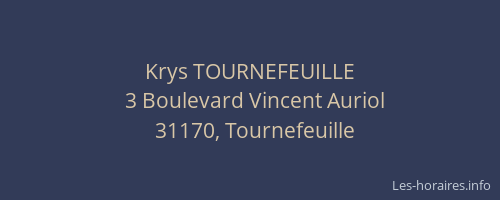 Krys TOURNEFEUILLE