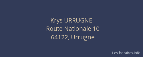 Krys URRUGNE