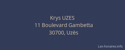 Krys UZES