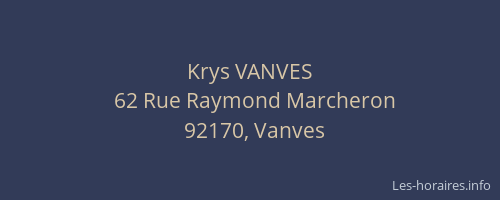 Krys VANVES