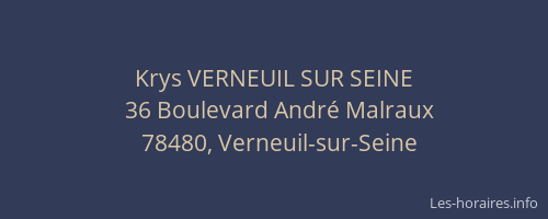 Krys VERNEUIL SUR SEINE