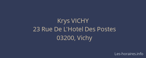 Krys VICHY
