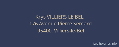Krys VILLIERS LE BEL