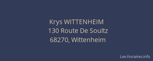 Krys WITTENHEIM