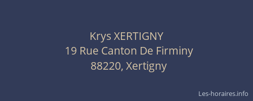 Krys XERTIGNY